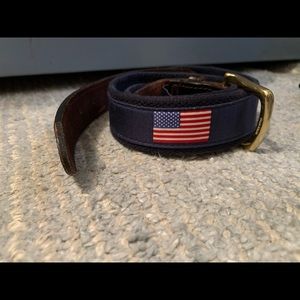 Men’s vineyard vines American flag belt